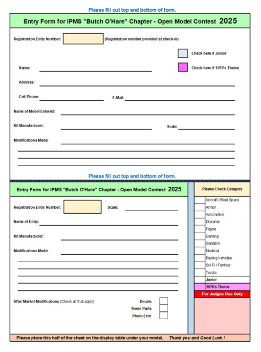 entry form