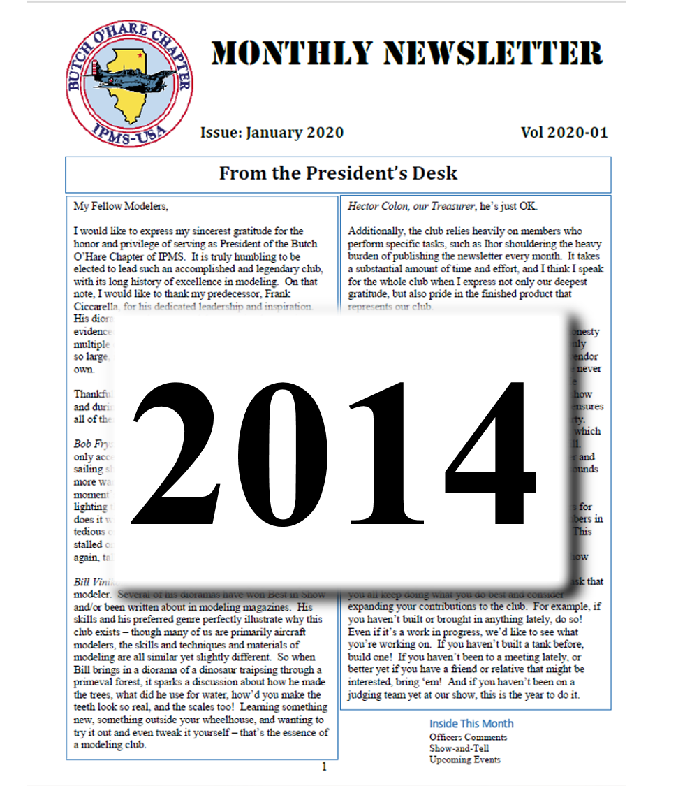 2014 Newsletters