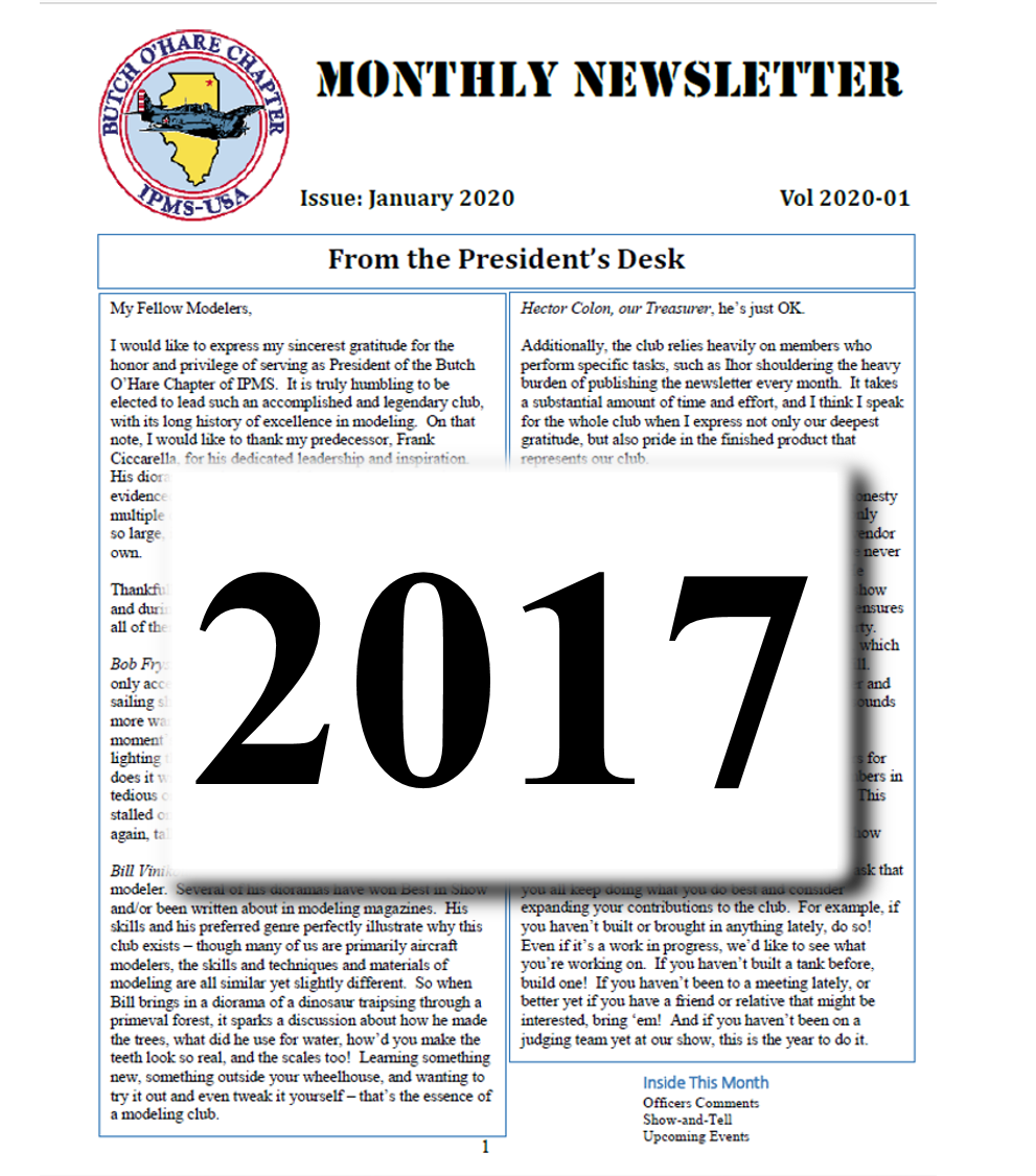 2017 Newsletters